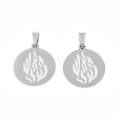 201 Stainless Steel Pendants STAS-T073-36P-1