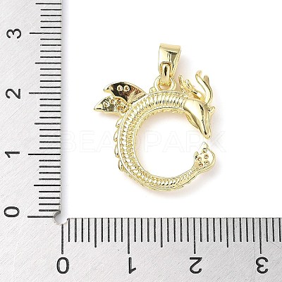Brass Micro Pave Cubic Zirconia Pendants ZIRC-I356-18G-1