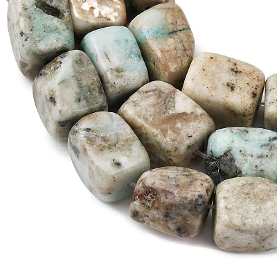 Natural Chrysocolla and Lapis Lazuli Beads Strands G-D098-D12-1