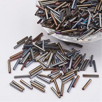 Glass Bugle Beads SEED-E001-12mm-82#-1