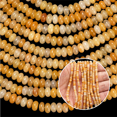 1 Strand Natural Topaz Jade Beads Strands G-PA0002-09-1