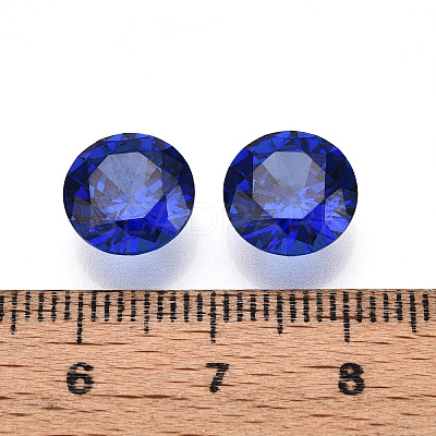 Diamond Shaped Cubic Zirconia Pointed Back Cabochons ZIRC-R004-10mm-06-1