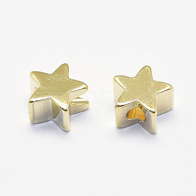 Long-Lasting Plated Brass Beads X-KK-K193-A-056G-NF-1