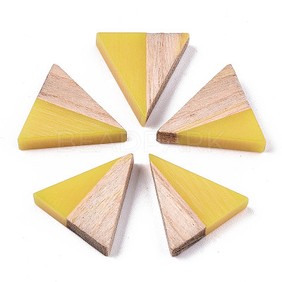 Translucent Resin & Wood Cabochons LS-CRES-N028-001A-A07-1