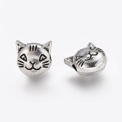 Tibetan Style Alloy Beads TIBEP-GC178-AS-RS-1