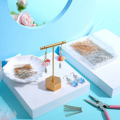 600Pcs 2 Colors Jewelry Findings KK-SP0001-72B-1