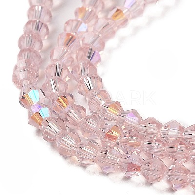 Transparent Electroplate Glass Beads Strands GLAA-F029-2mm-D26-1