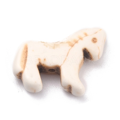Synthetic Turquoise Dyed Horse Beads G-B015-03-1