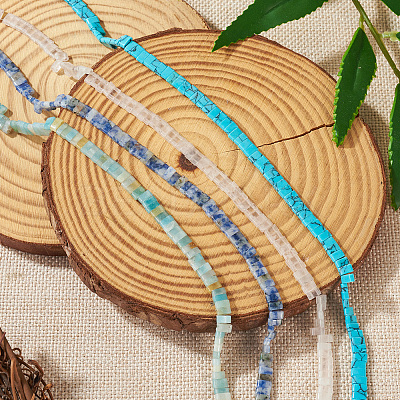 Natural Blue Spot Jasper Multi Strand Links G-TAC0005-04A-1