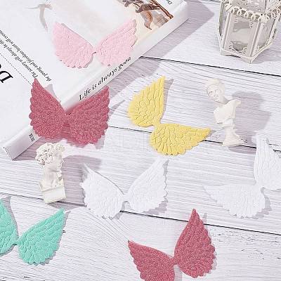 40Pcs 5 Colors Cloth Patches DIY-GF0005-06-1