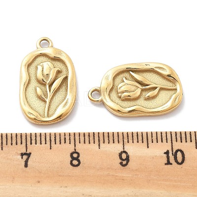 PVD Vacuum Plating 304 Stainless Steel Pendants STAS-R130-55G-1