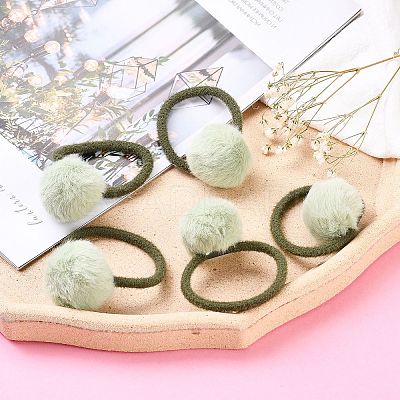 Imitation Wool Girls Hair Accessories OHAR-S190-17B-1