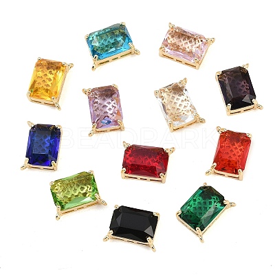 Brass Glass Pendants KK-H257-12G-1