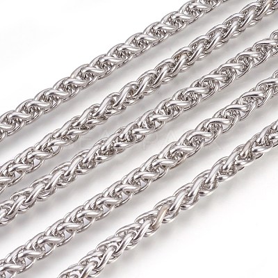 Tarnish Resistant 304 Stainless Steel Wheat Chains CHS-L017-21C-1