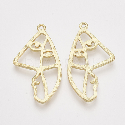 Alloy Open Back Bezel Pendants X-PALLOY-S121-90-1