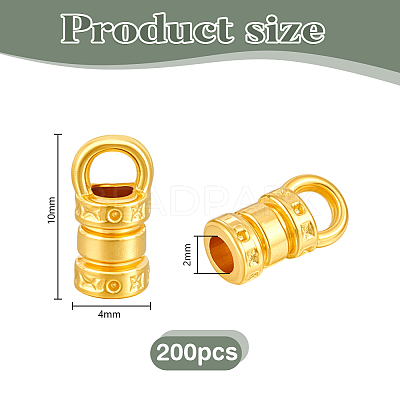 200Pcs Tibetan Style Zinc Alloy Cord End FIND-PH0028-31AG-1
