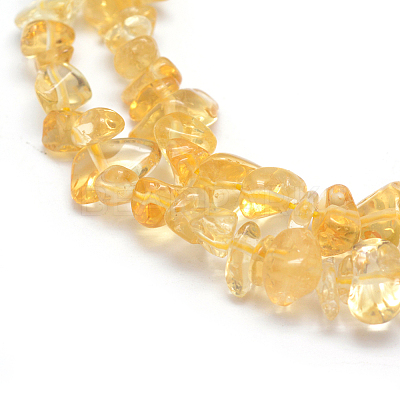 Natural Citrine Beads Strands X-G-P332-51-1