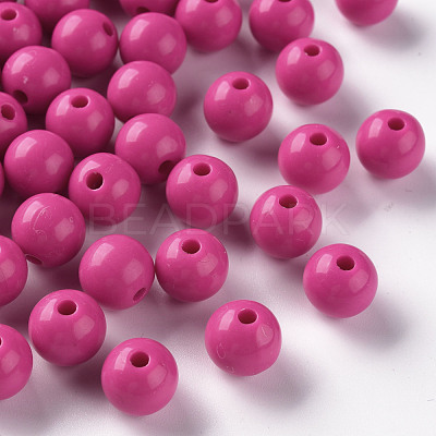 Opaque Acrylic Beads MACR-S370-C10mm-A13-1