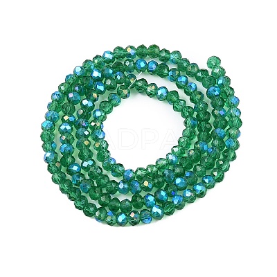 Electroplate Glass Beads Strands EGLA-A044-T2mm-L18-1