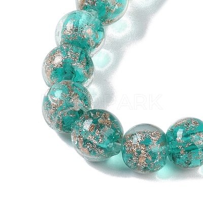 Handmade Gold Sand Lampwork Beads LAMP-Z009-01K-1
