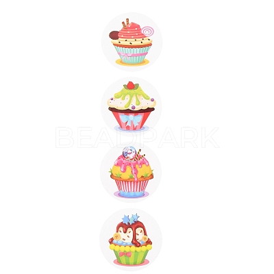 8 Styles Birthday Theme Paper Stickers X-DIY-L051-005B-1