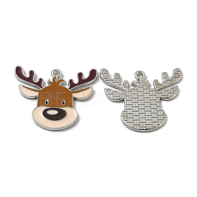 Alloy Enamel Pendants ENAM-Z001-08P-1