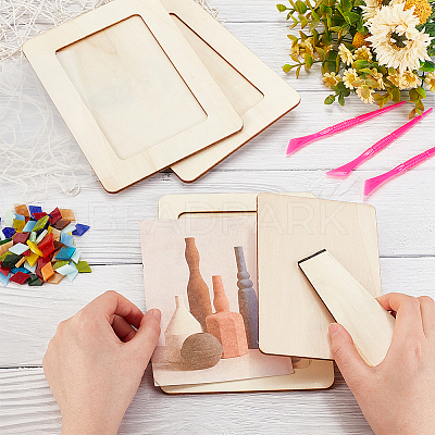 DIY Mosaic Photo Frame Making Kit DIY-OC0004-46-1