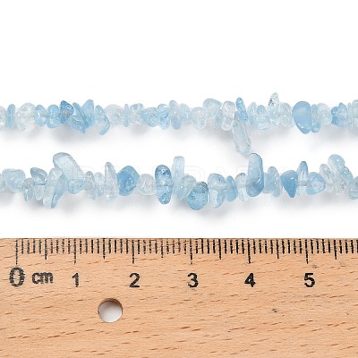 Natural Aquamarine Beads Strands G-K396-A01-01-1