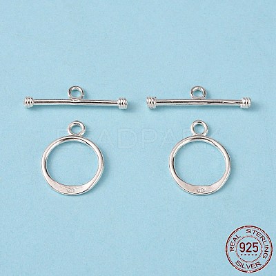 925 Sterling Silver Toggle Clasps STER-A008-37-1