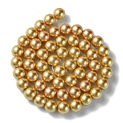 Eco-Friendly Glass Pearl Beads Strands HY-A008-8mm-RB094-1