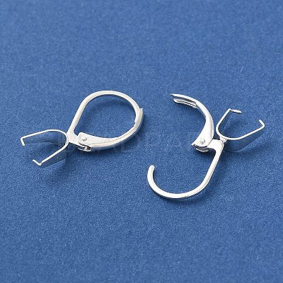 Ion Plating(IP)  304 Stainless Steel Leverback Earring Findings STAS-U025-01S-01-1