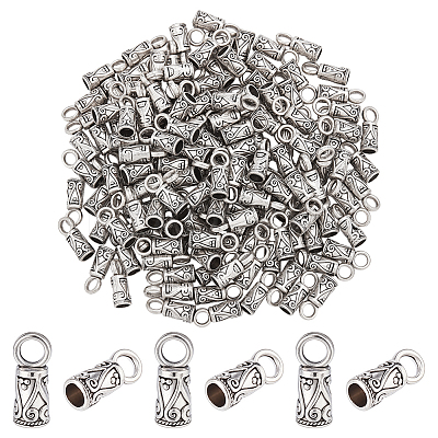 150Pcs Tibetan Style Zinc Alloy Cord End FIND-WR0012-60-1