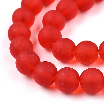 Transparent Glass Beads Strands GLAA-T032-T10mm-MD09-1