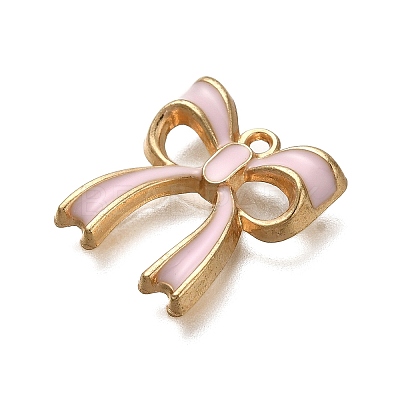 Rack Plating Alloy Enamel Pendants ENAM-S021-04G-B-1