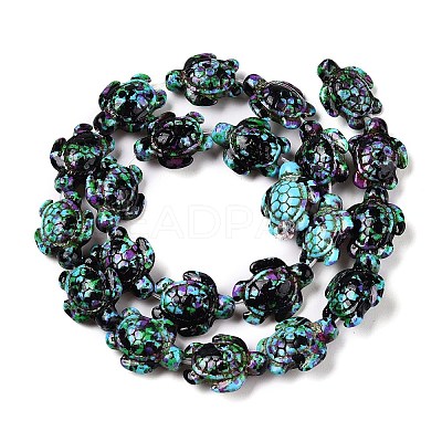 Synthetic Turquoise Dyed Beads Strands G-P507-05A-2-1