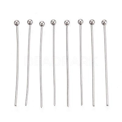 304 Stainless Steel Head Pins STAS-T065-30mm-20P-1