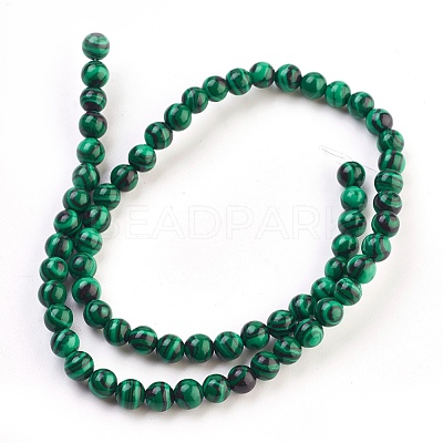 Synthetic Malachite Beads Strands TURQ-N006-23-1