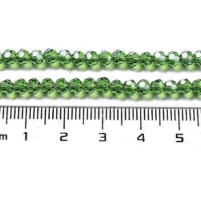 Electroplate Transparent Glass Beads Strands EGLA-A035-T4mm-A11-1