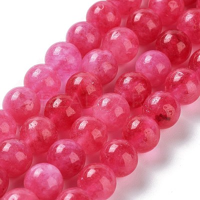 Dyed Natural Malaysia Jade Beads Strands X-G-G021-02B-08-1