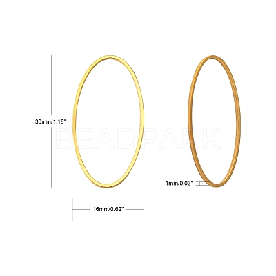 Brass Linking Rings EC020-G-1