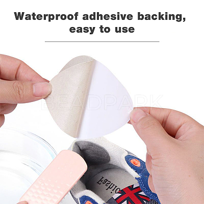 5 Sets 5 Colors Microfiber Leather Self-Adhesive Heel Cushion Sets FIND-FH0006-35-1