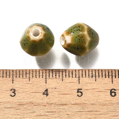 Vintage Style Glazed Ceramic Porcelain Beads PORC-H013-01-21-1