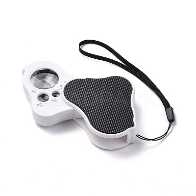30X 60X 90X Illuminated Loupe Magnifiers AJEW-M031-06P-1