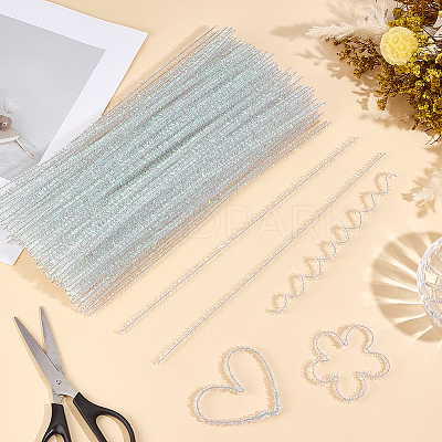 100Pcs DIY Iron & Plush Sticks FIND-CY0002-24B-1