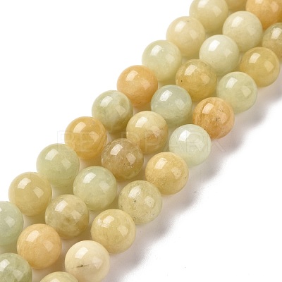 Natural Morganite Round Beads Strands G-C238-01C-1