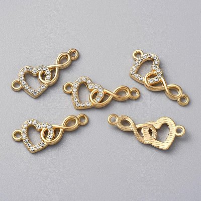 Alloy Crystal Rhinestone Connector Charms RB-WH0001-06E-1
