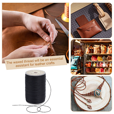 Round Waxed Polyester Thread String YC-OC0001-07A-01-1