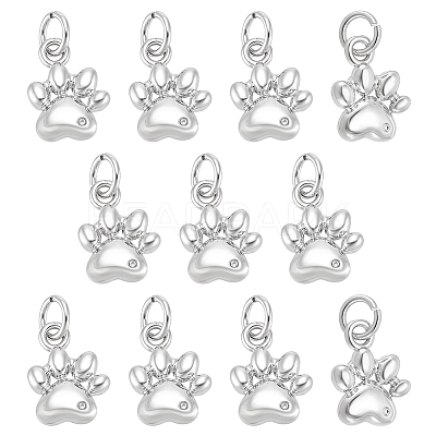 10Pcs Brass Pendants KK-BC0015-70P-1