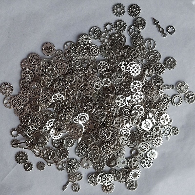 Zinc Alloy  Open Back Bezel Cabochons PALLOY-WH0072-82P-RS-1