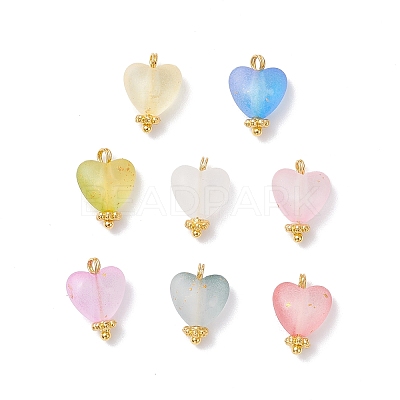 8Pcs Transparent Acrylic Pendants PALLOY-JF04341-02-1